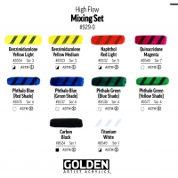 Golden High Flow mixing sæt, 10x30 ml Golden High Flow mixing sæt, 10x30 ml